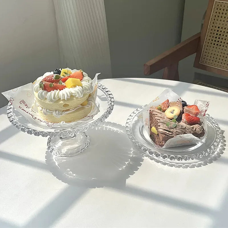 Love fruit glass plate retro