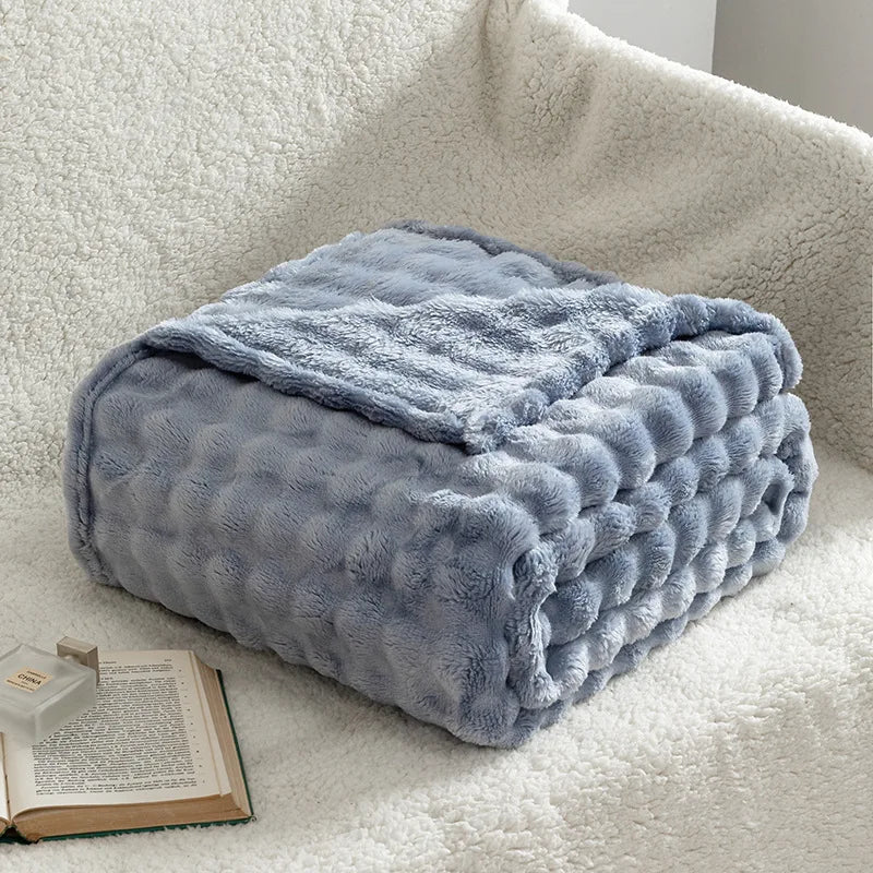 Sage Fleece Throw Blanket