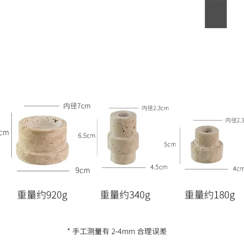 Cave Stone Candlestick