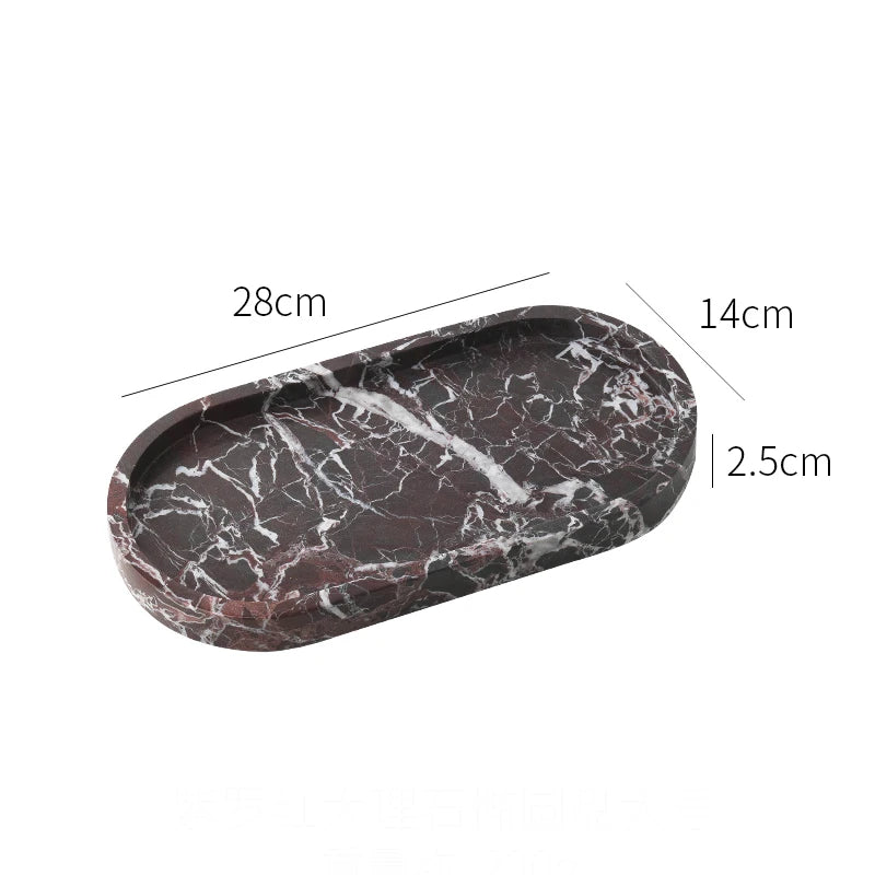 Real Luxurious Marble Vanity Tray
