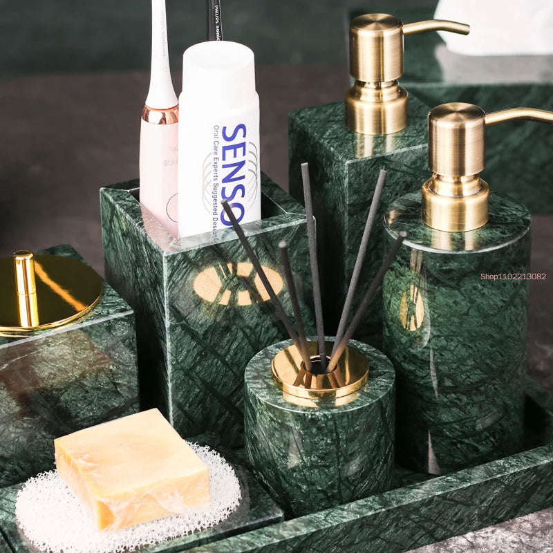 Nordic Marble Bathroom Set