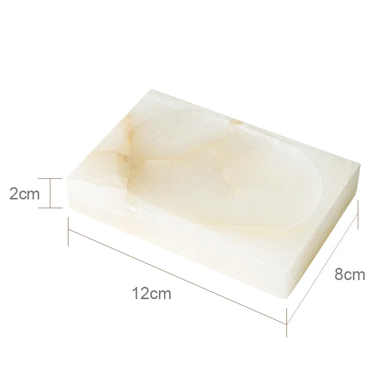 White Onyx Marble Bath Trio