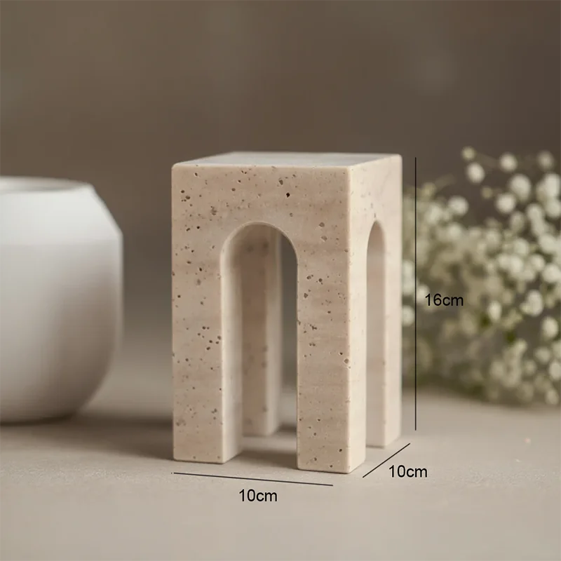 Travertine Accent Ornament