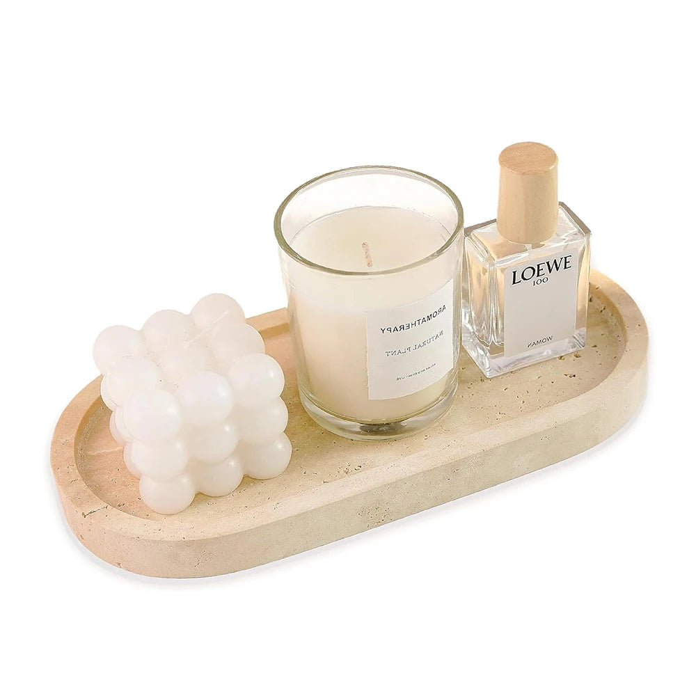 Travertine Stone Tray for Soap