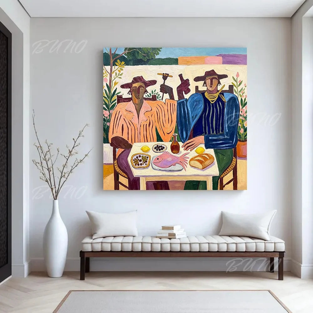 Mediterranean Figures Art