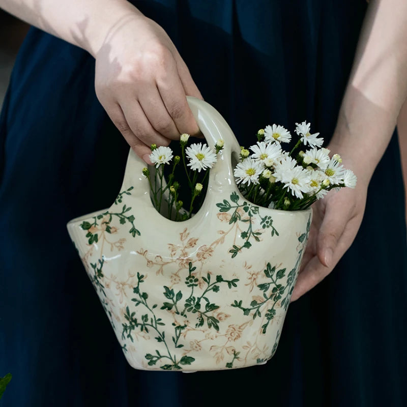 Ceramic Bag Vase