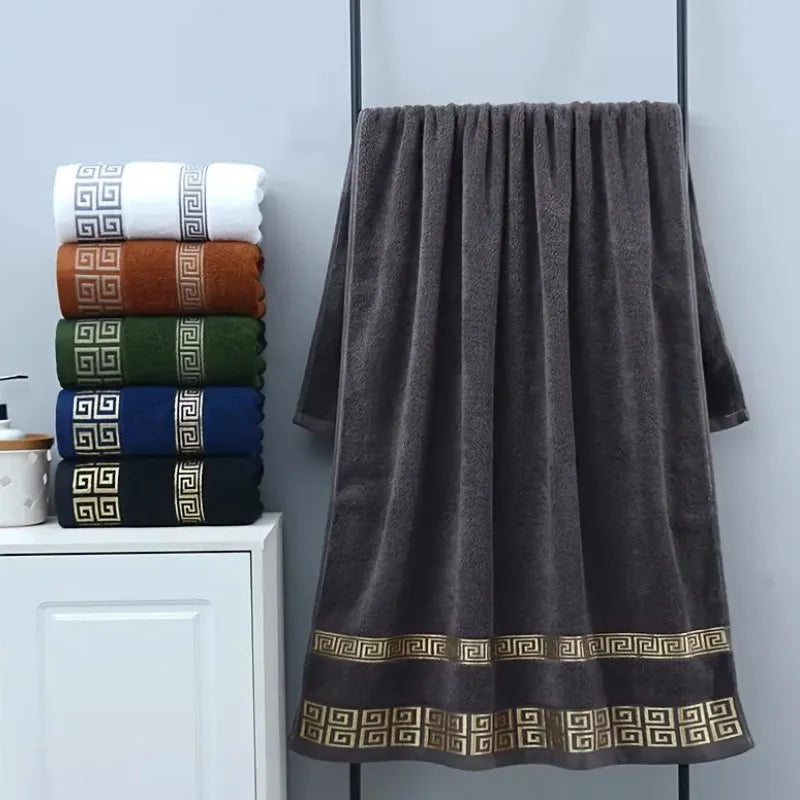 Black Cotton Towel Set