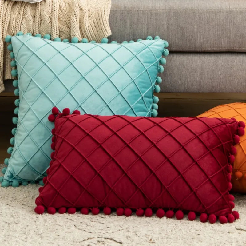Red Pillowcases Decorative Christmas Pillow