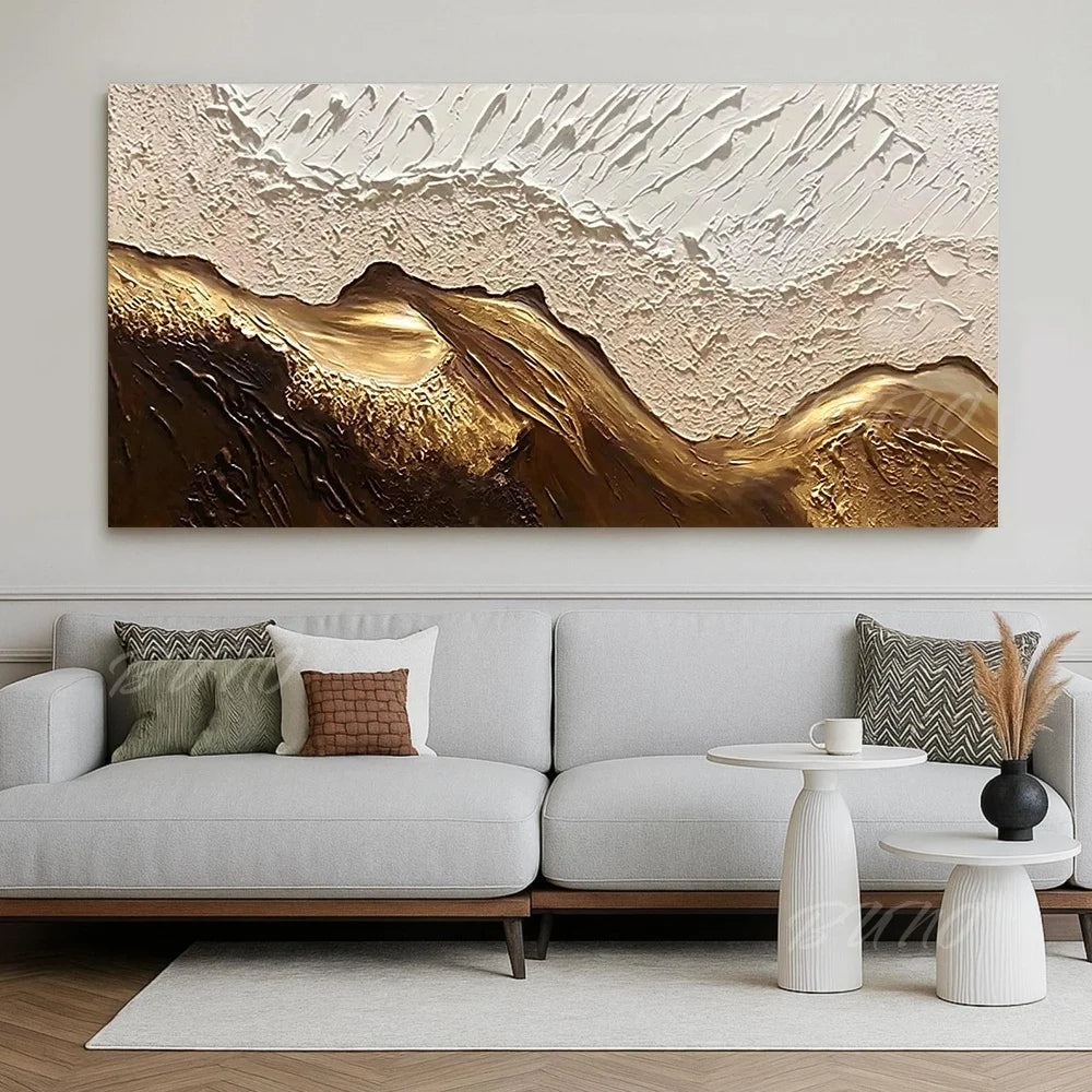 Earth Tone Mountain Painting