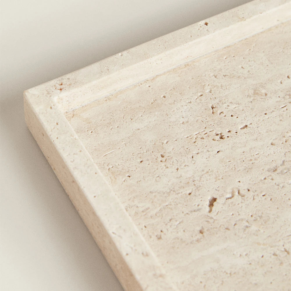 Travertine Stone Bathroom Vanity Tray