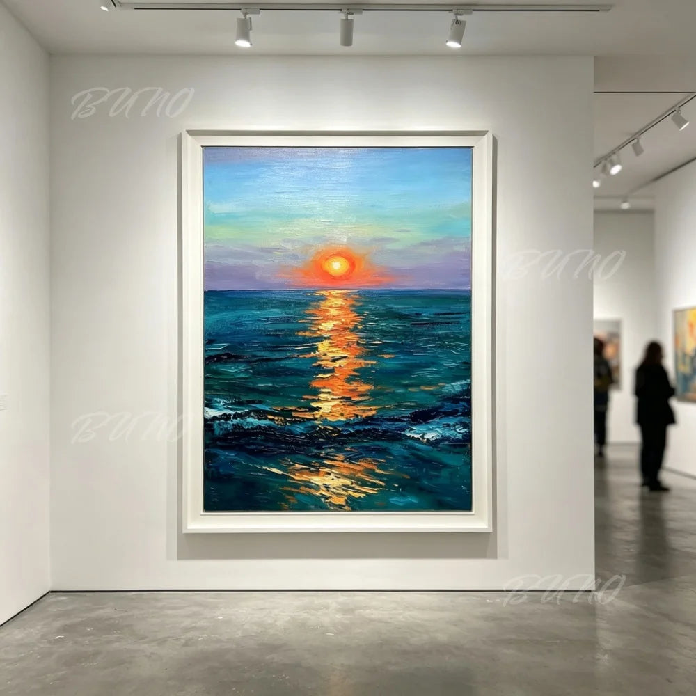 Sunset Beach Palette Painting