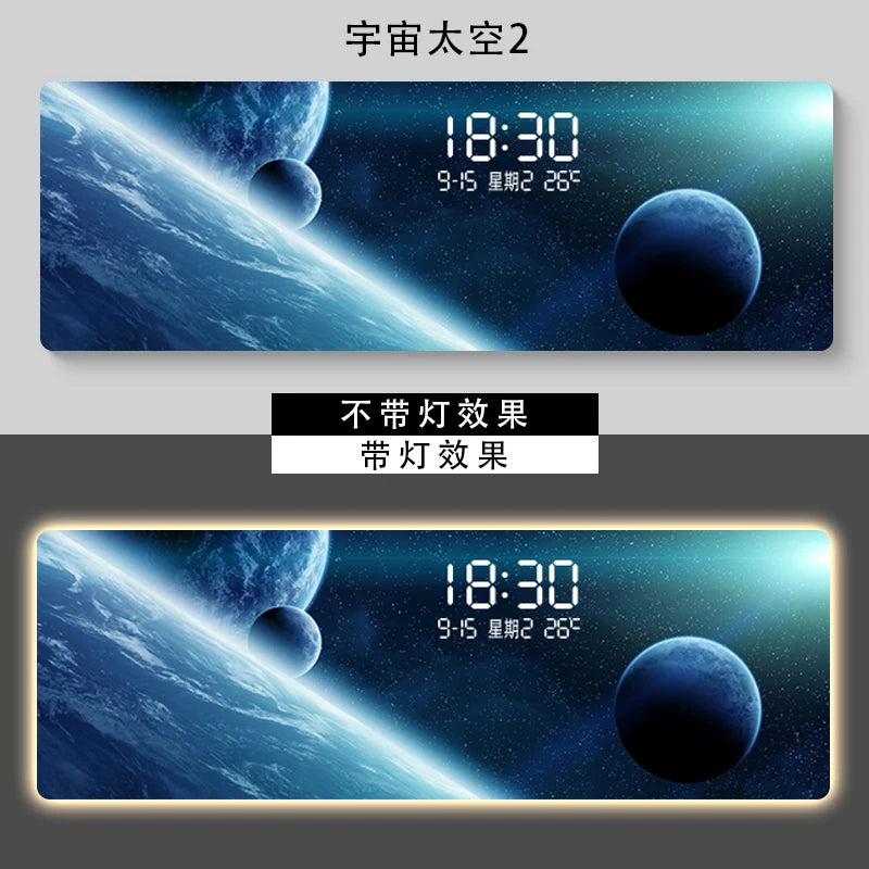 Minimalist Clock Wall Panel