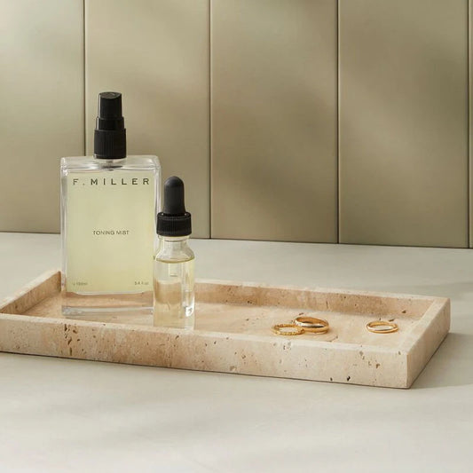 Decorative Travertine Tray