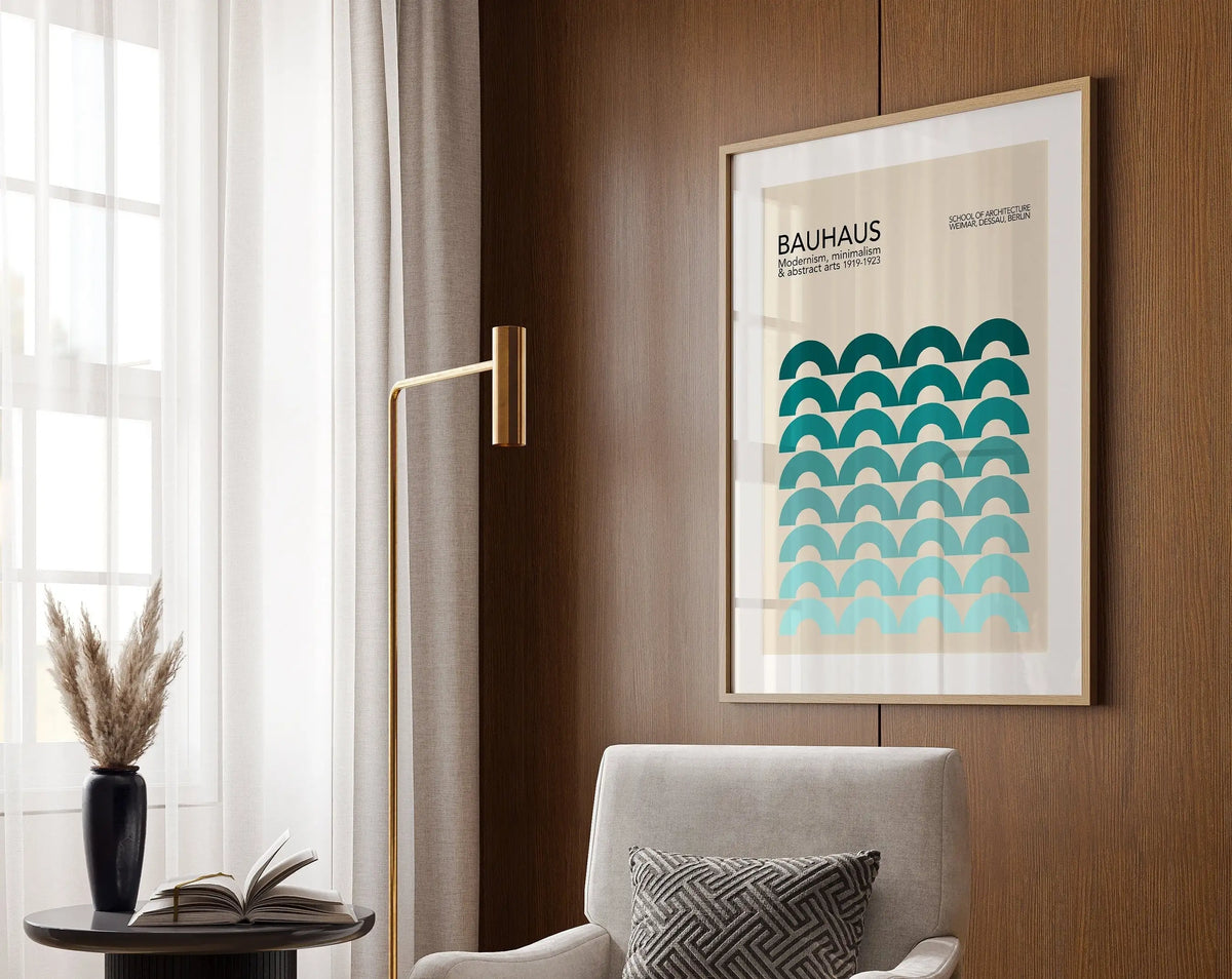 Bauhaus Geometric Poster