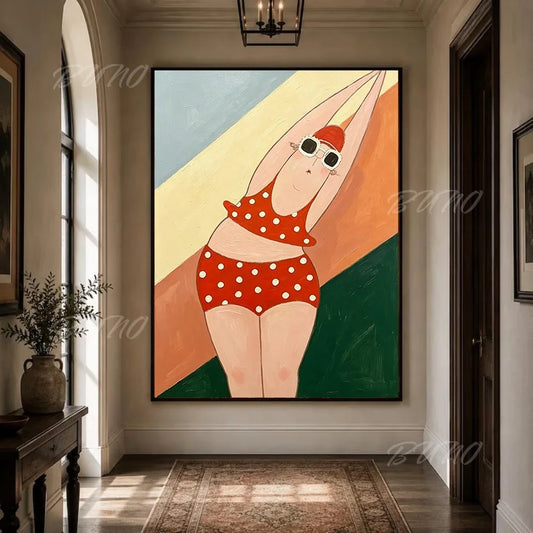 Bathing Lady Palette Painting