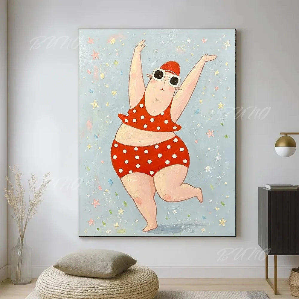 Bathing Lady Palette Painting