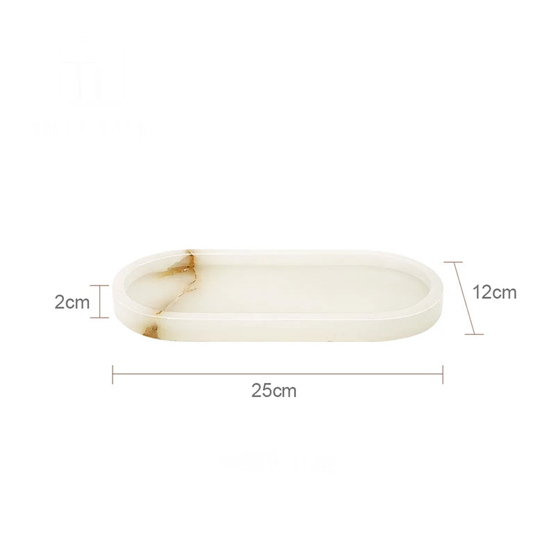 Real Luxurious Marble Vanity Tray