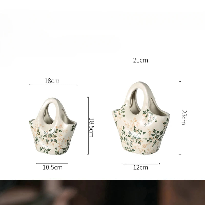 Ceramic Bag Vase