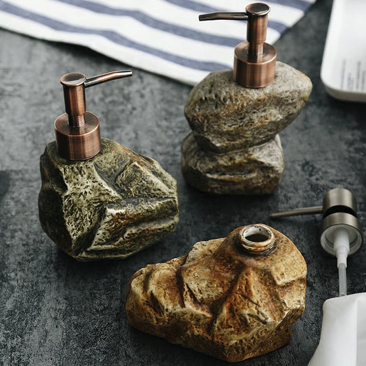 Stone-Effect Lotion Bottle