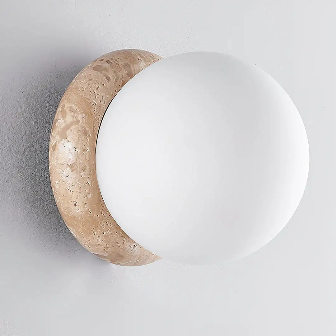 Yellow Cave Stone Outdoor Wall Lamp