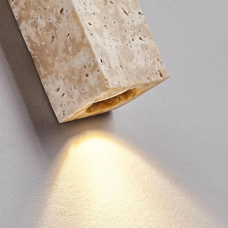 Wabi-sabi Cave Stone Long Wall Lamp