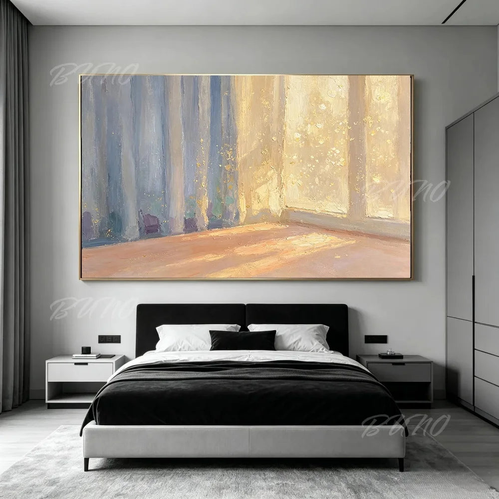 Gold Foil Impasto Painting
