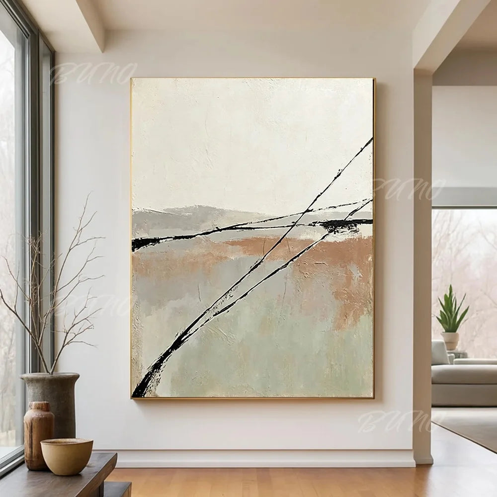 Neutral Wabi Sabi Canvas Art