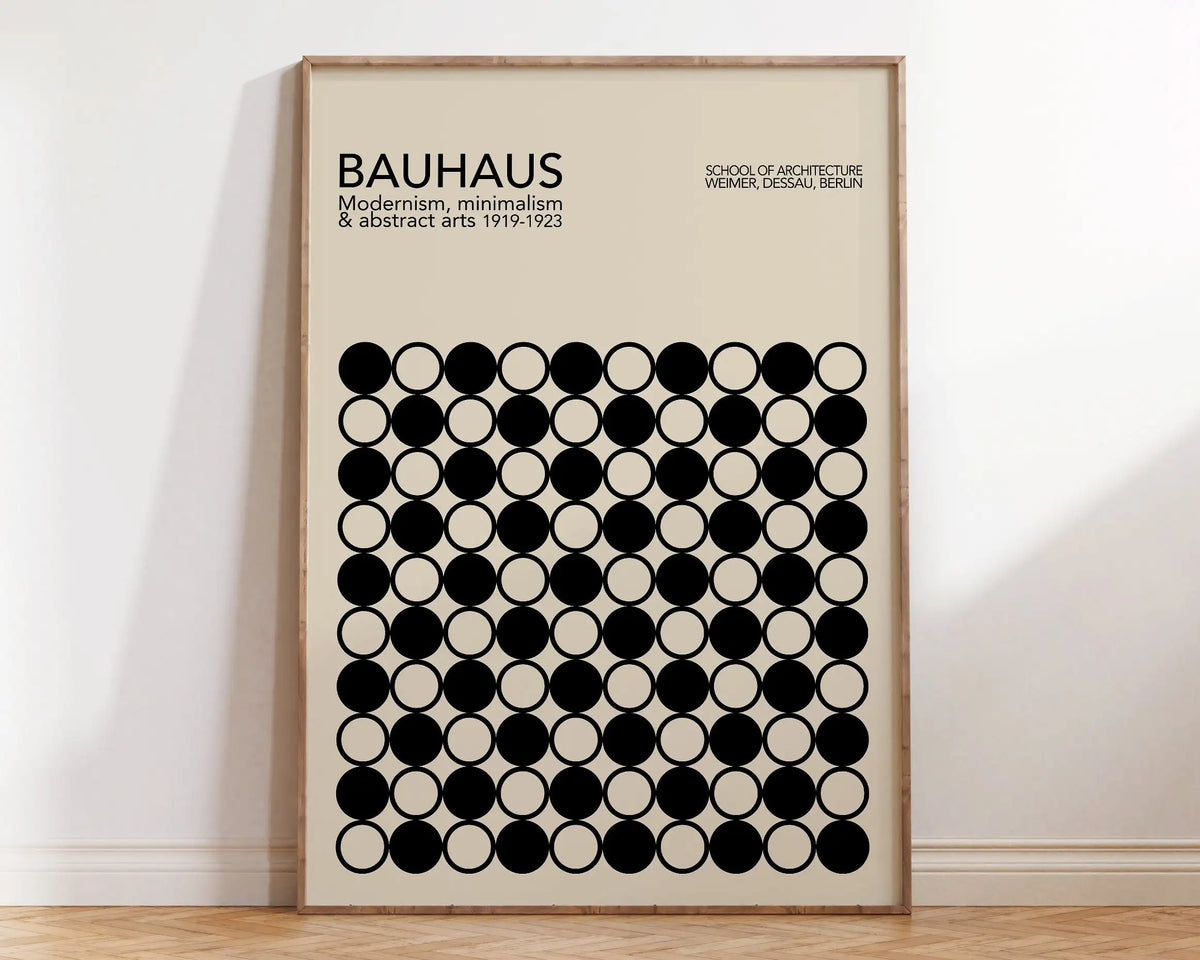 Bauhaus Geometric Poster