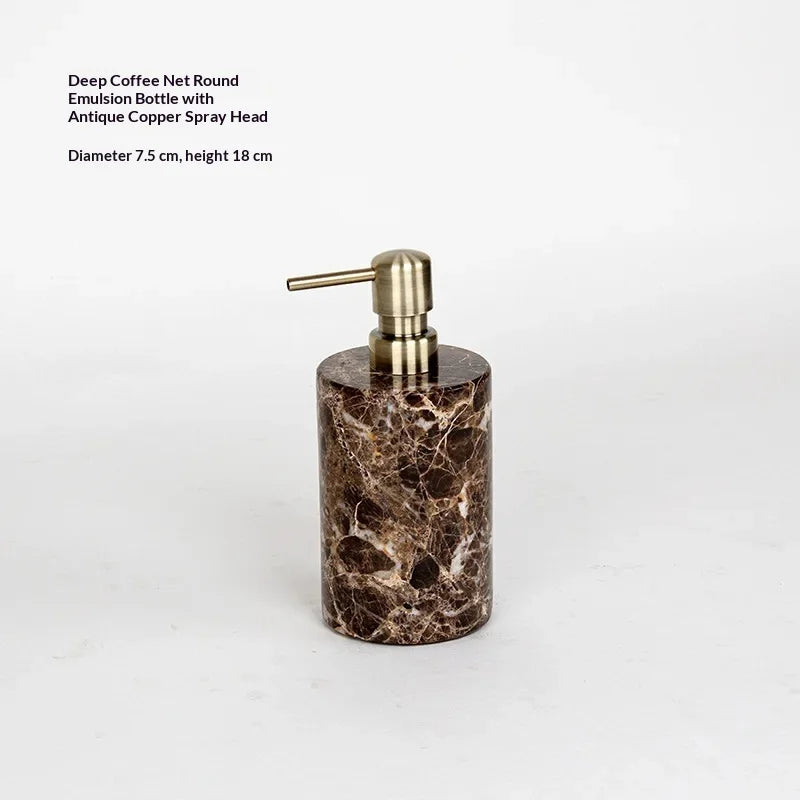 Marble Bath Accessories Set