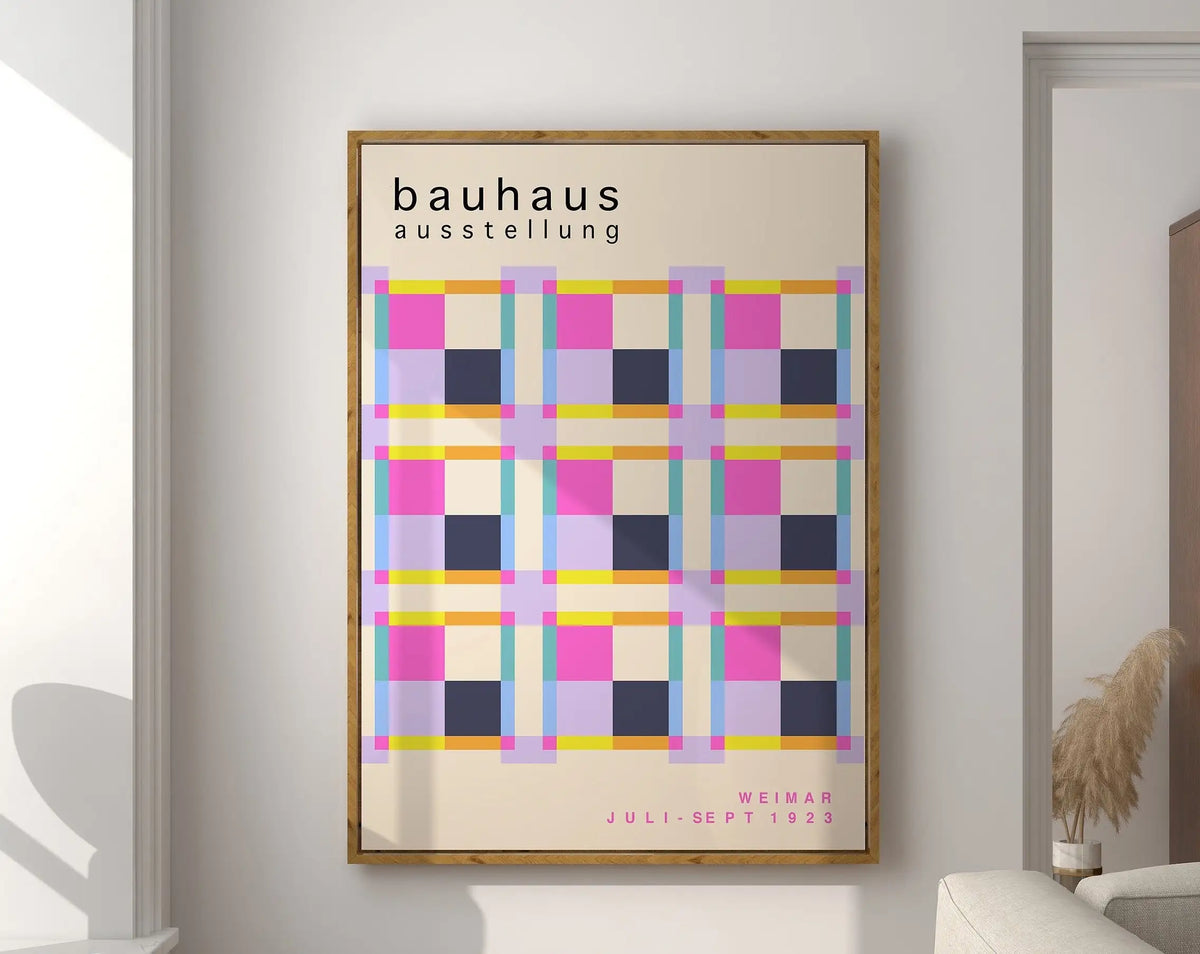 Bauhaus Geometric Poster