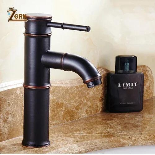 Waterfall Basin Mixer Bamboo Spout