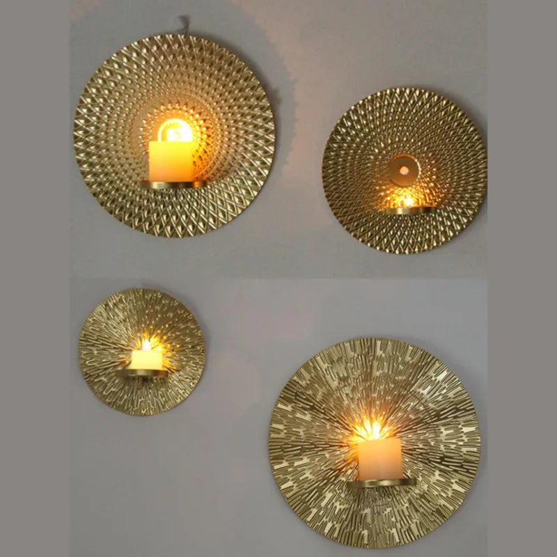 Iron Wall Candle Holder