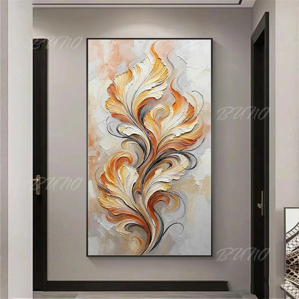 Luxury Gold Floral Painting