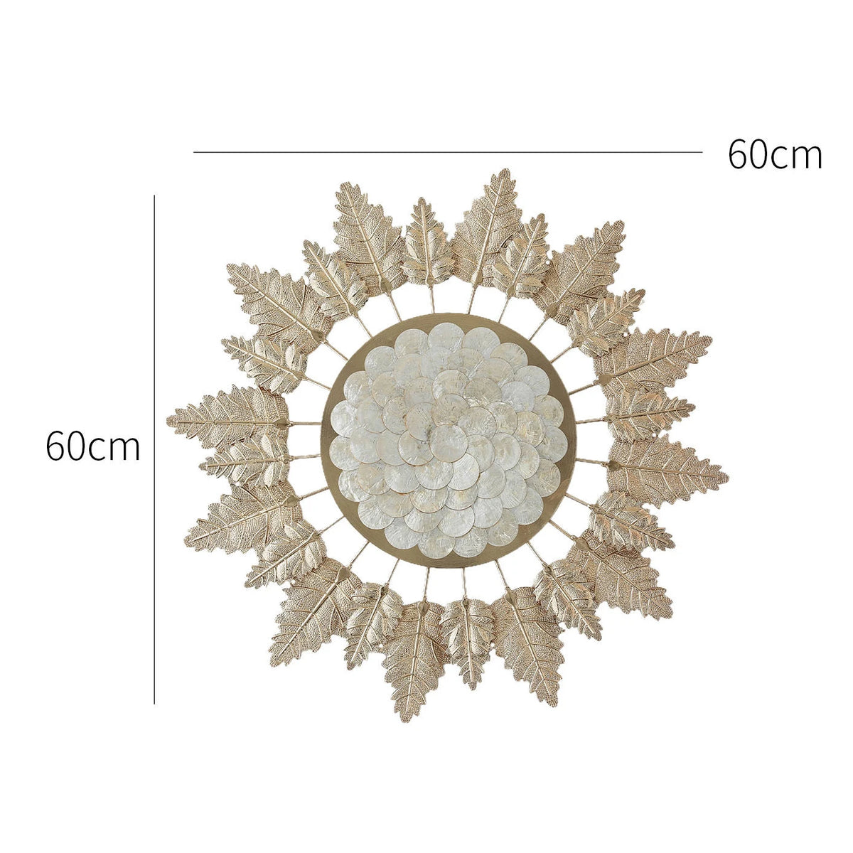 Gold Leaf Wall Art Panel