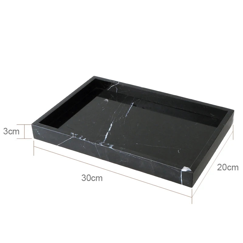 Black Nero Marquina Marble Bathroom Set