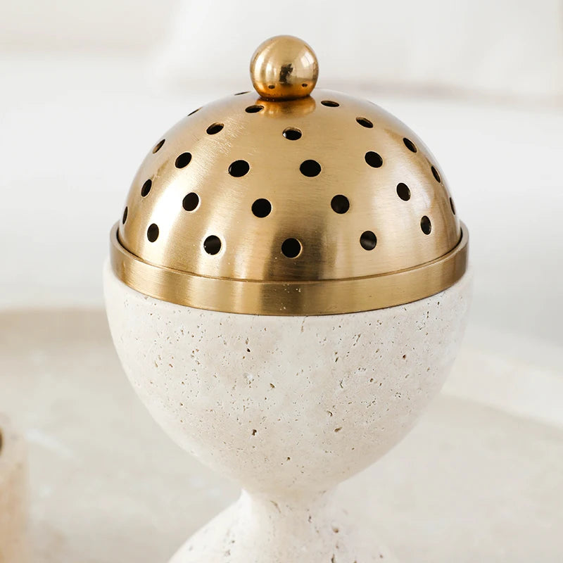 Travertine Mabkhara Burner Oud Mubkhar