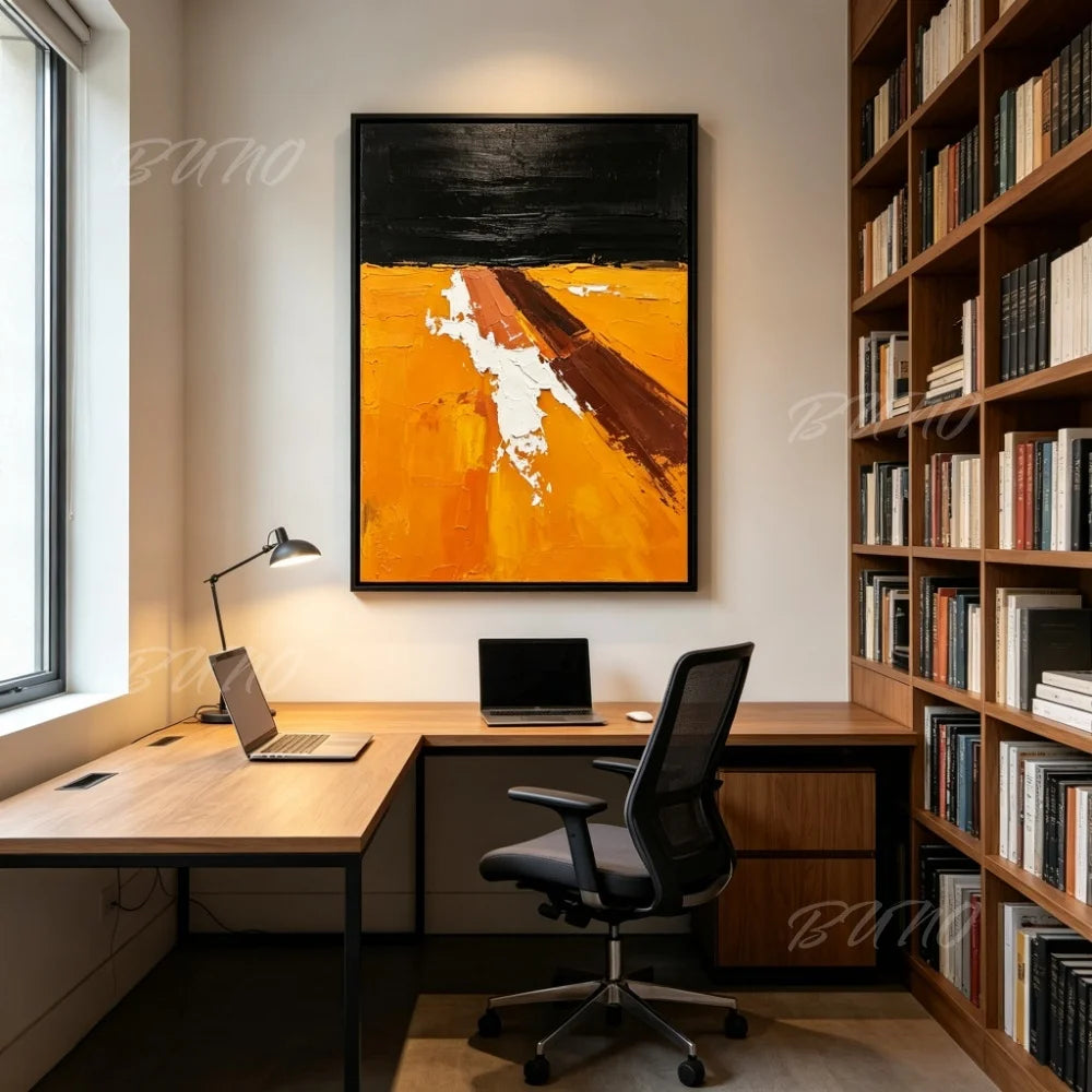 Terracotta Landscape Painting