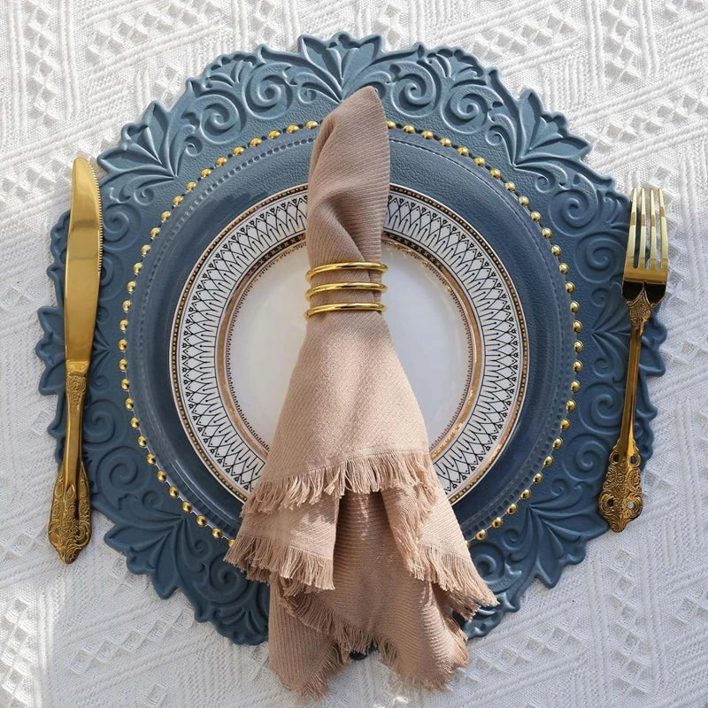 Round Leather Table Mats