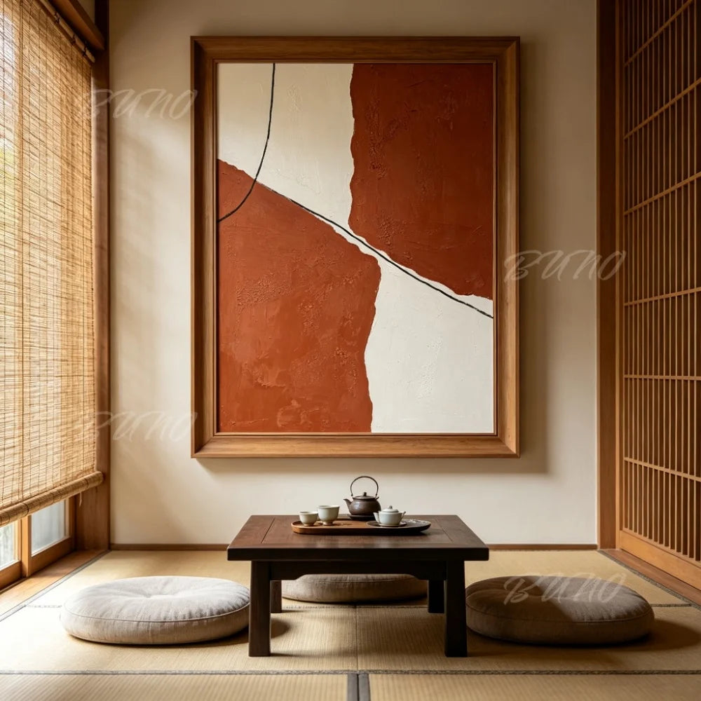 Wabi Sabi Earth Tone Art