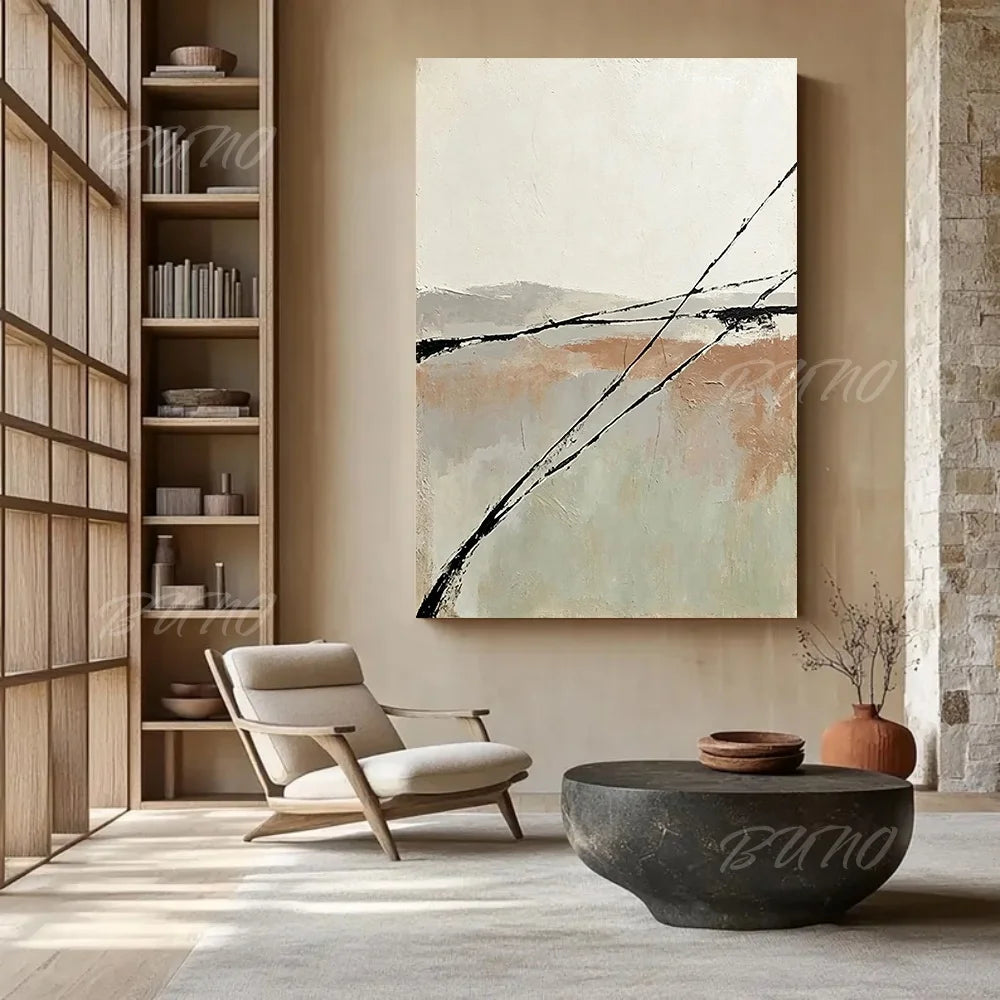 Neutral Wabi Sabi Canvas Art
