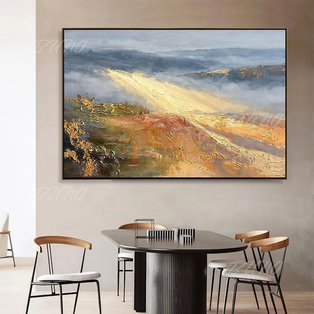 Gold Foil Impasto Painting