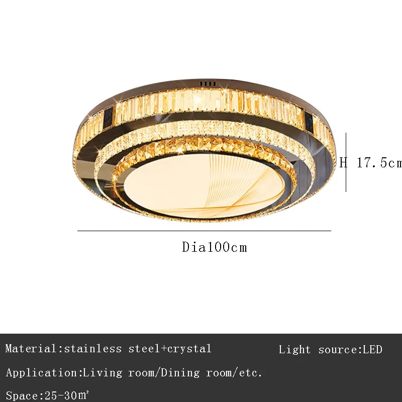 Gold K9 Crystal Chandelier