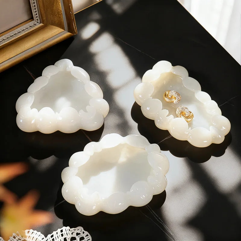 White Onyx Jewellery Tray