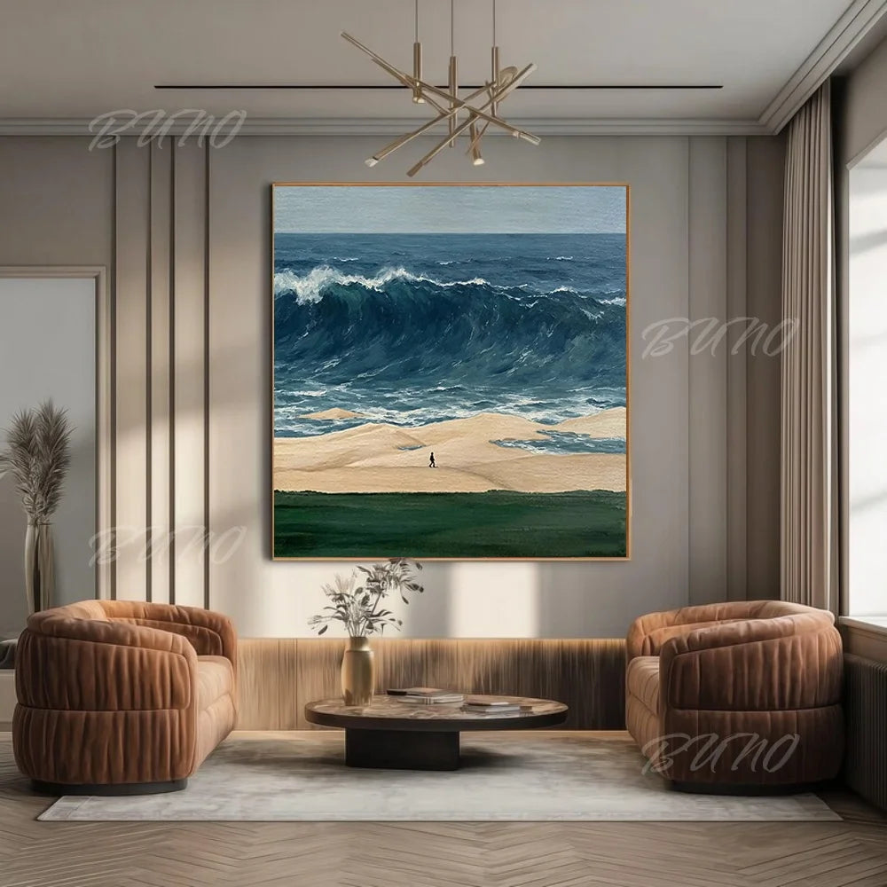Serene Ocean Landscape Art