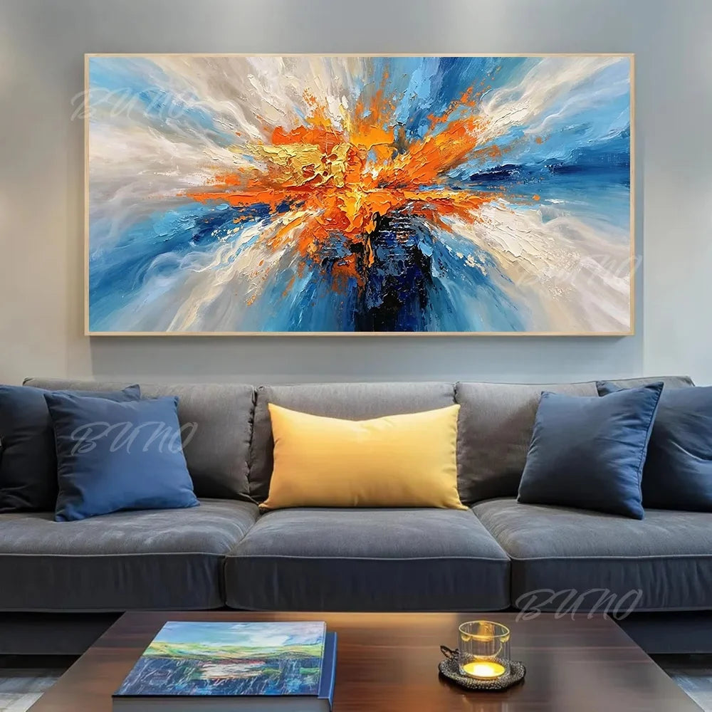Gold Coastal Seascape Painting