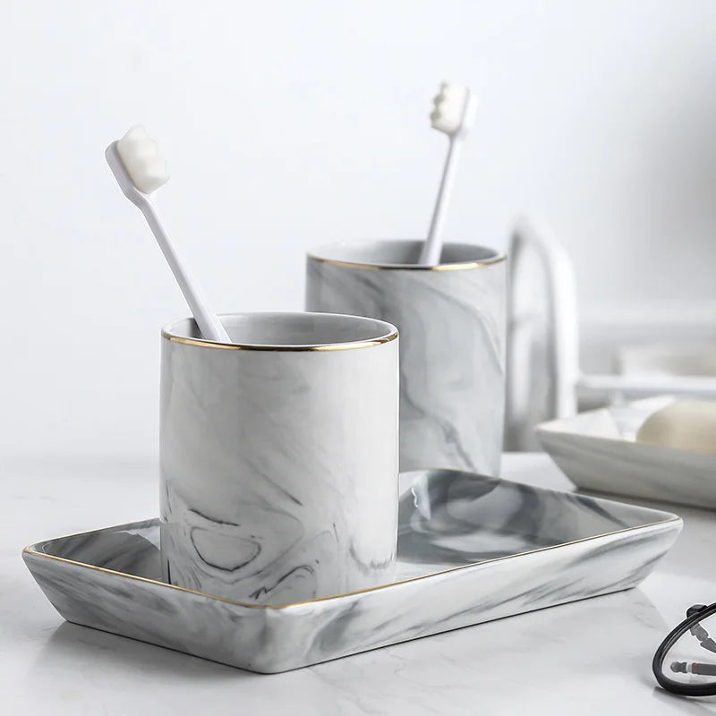 Marble Bathroom Goblet