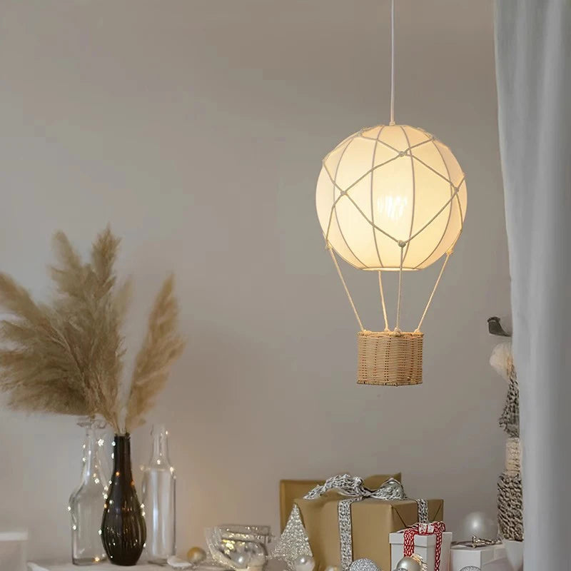 Hot Air Balloon Rattan Lamp