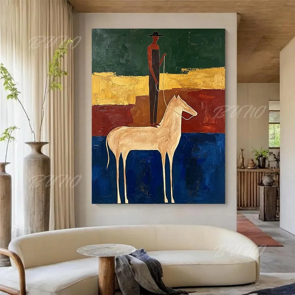 White Horse Palette Painting