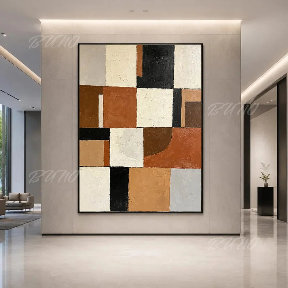 Terracotta Textured Painting