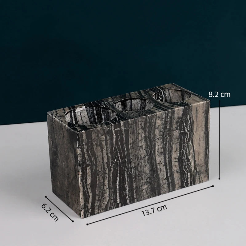 Natural Marble Toothbrush Holder Cup